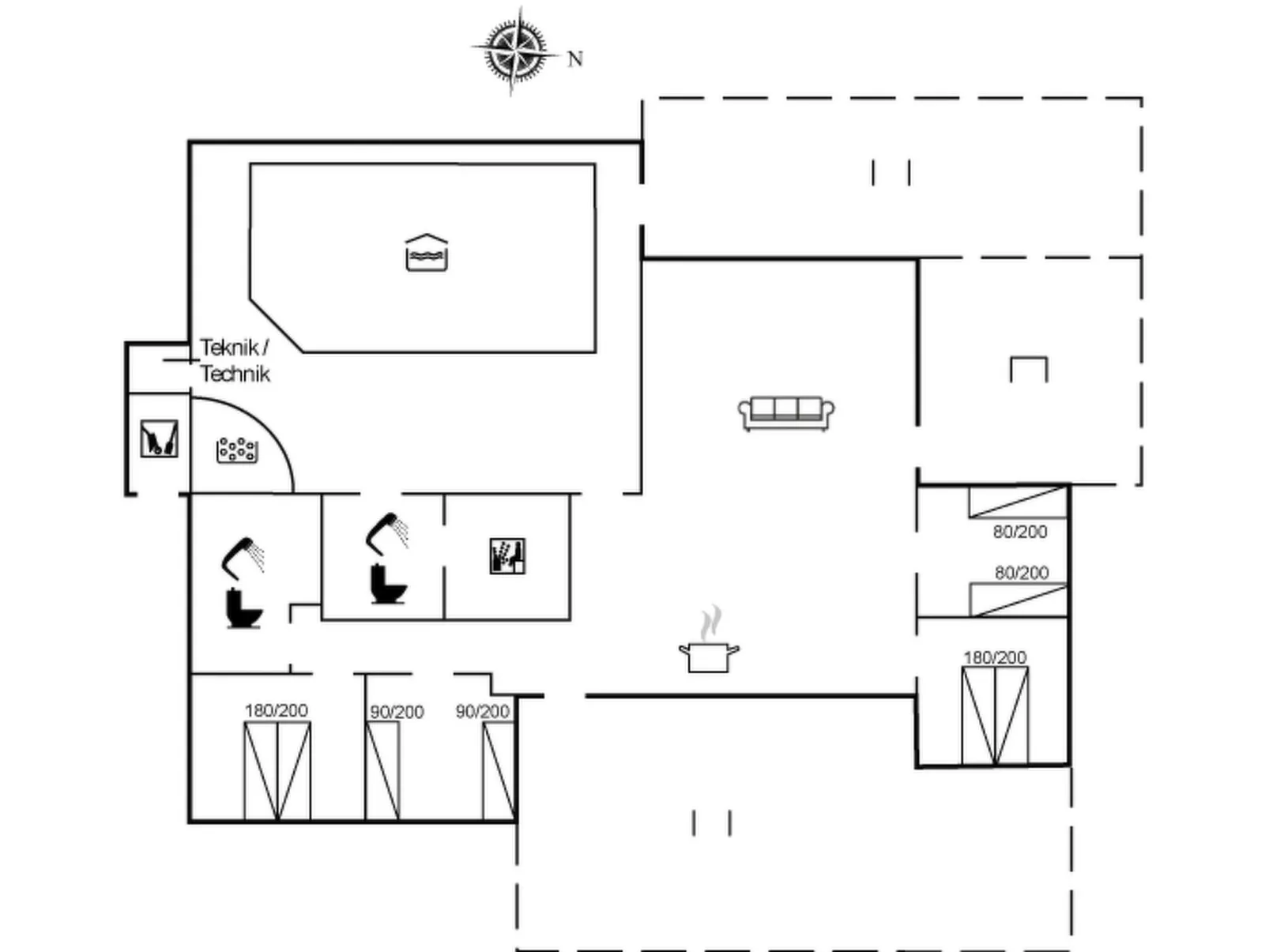 "Månviva" - 250m from the sea
