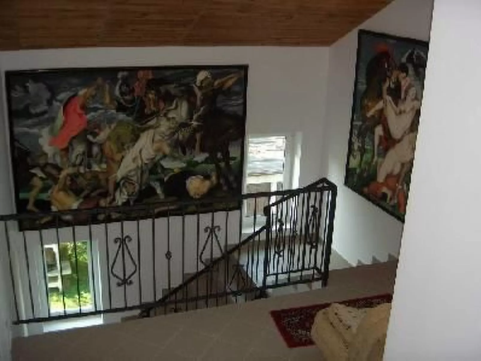 Zimmer mit Bad für 2 Personen und Gartenblick