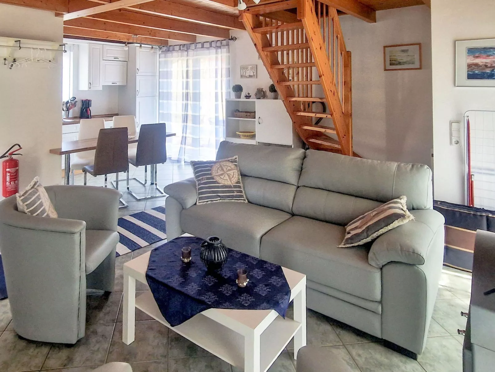 Strandnahes Ferienhaus Strandrubin mit Kamin