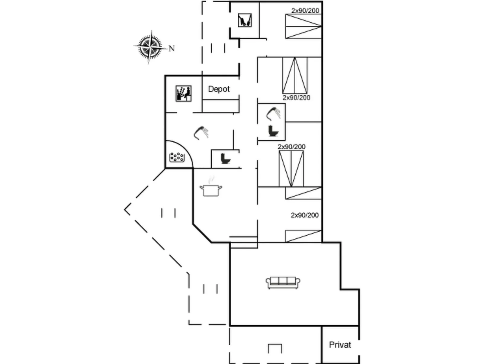 "Sylvia" - 900m from the sea-Binnen