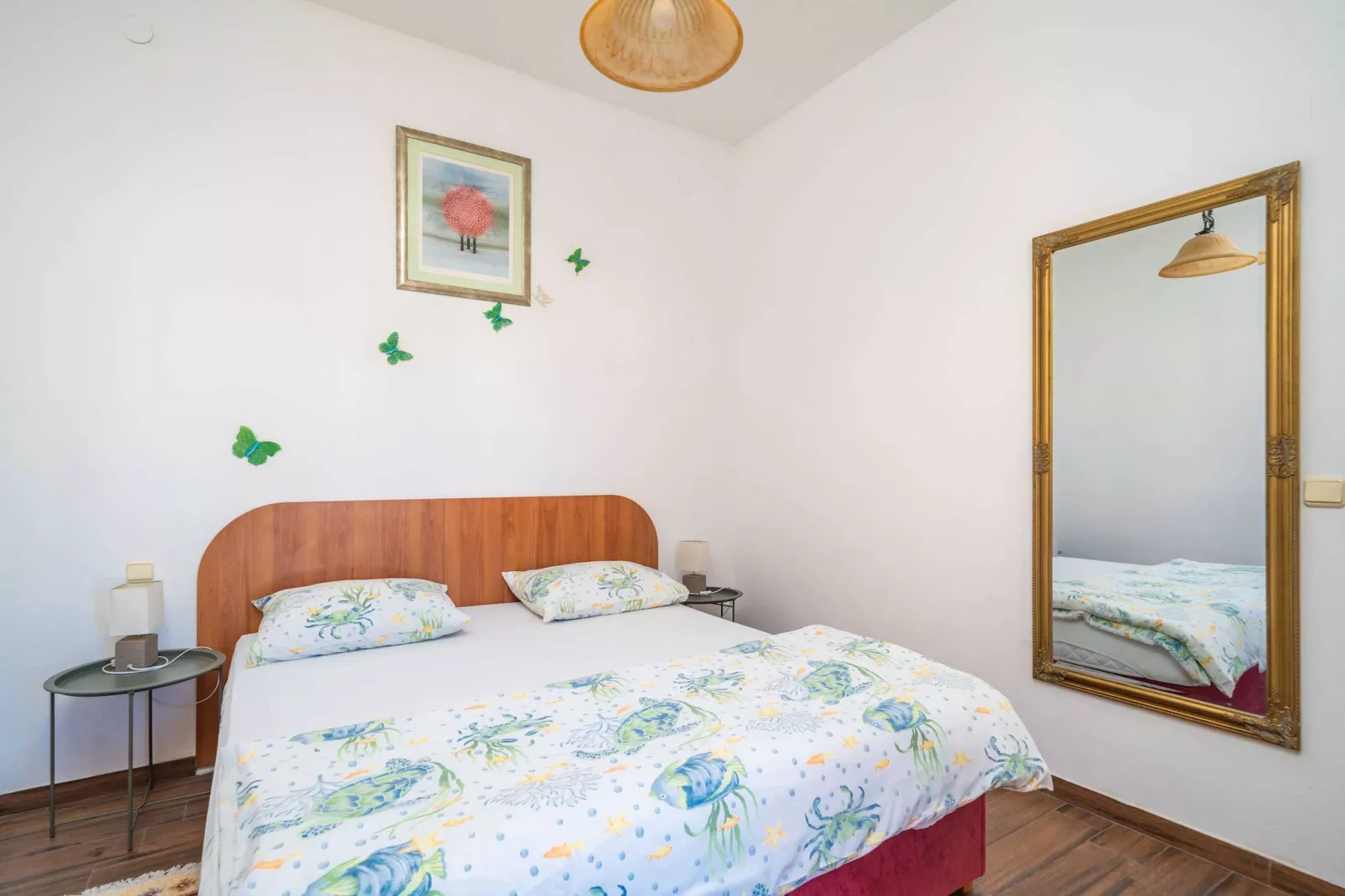 Apartments Senjo - One Bedroom Apartment with Balcony and Sea View (4 adults) (Apartman 3)-Slaapkamer