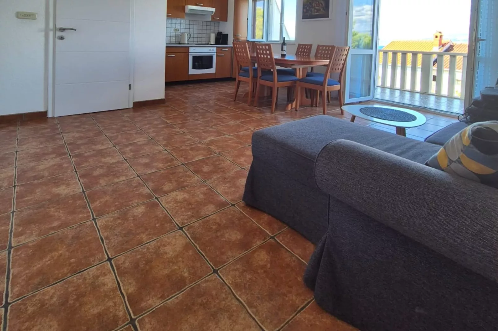 Villa Stella - Two Bedroom Apartment with Balcony and Sea View (Carla)-Woonkamer