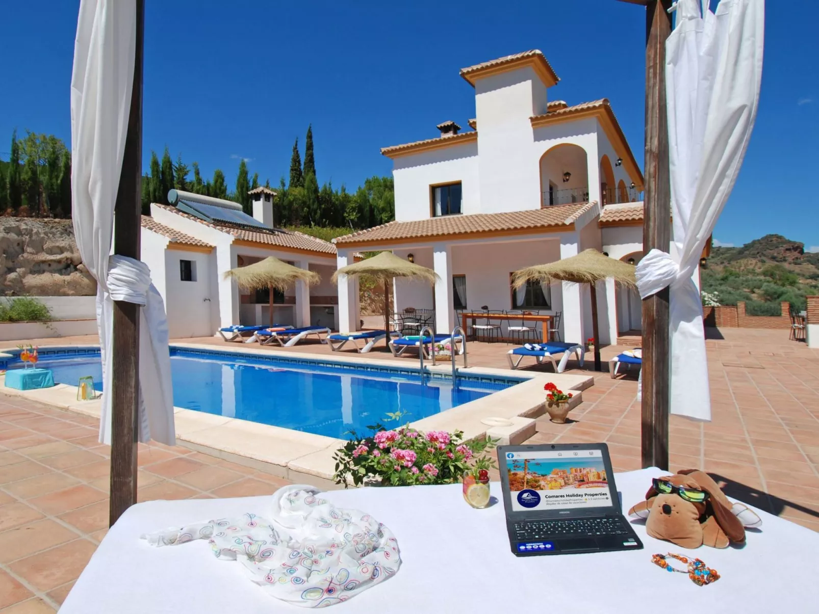 Villa José 1, beheizter Pool, Meerblick.