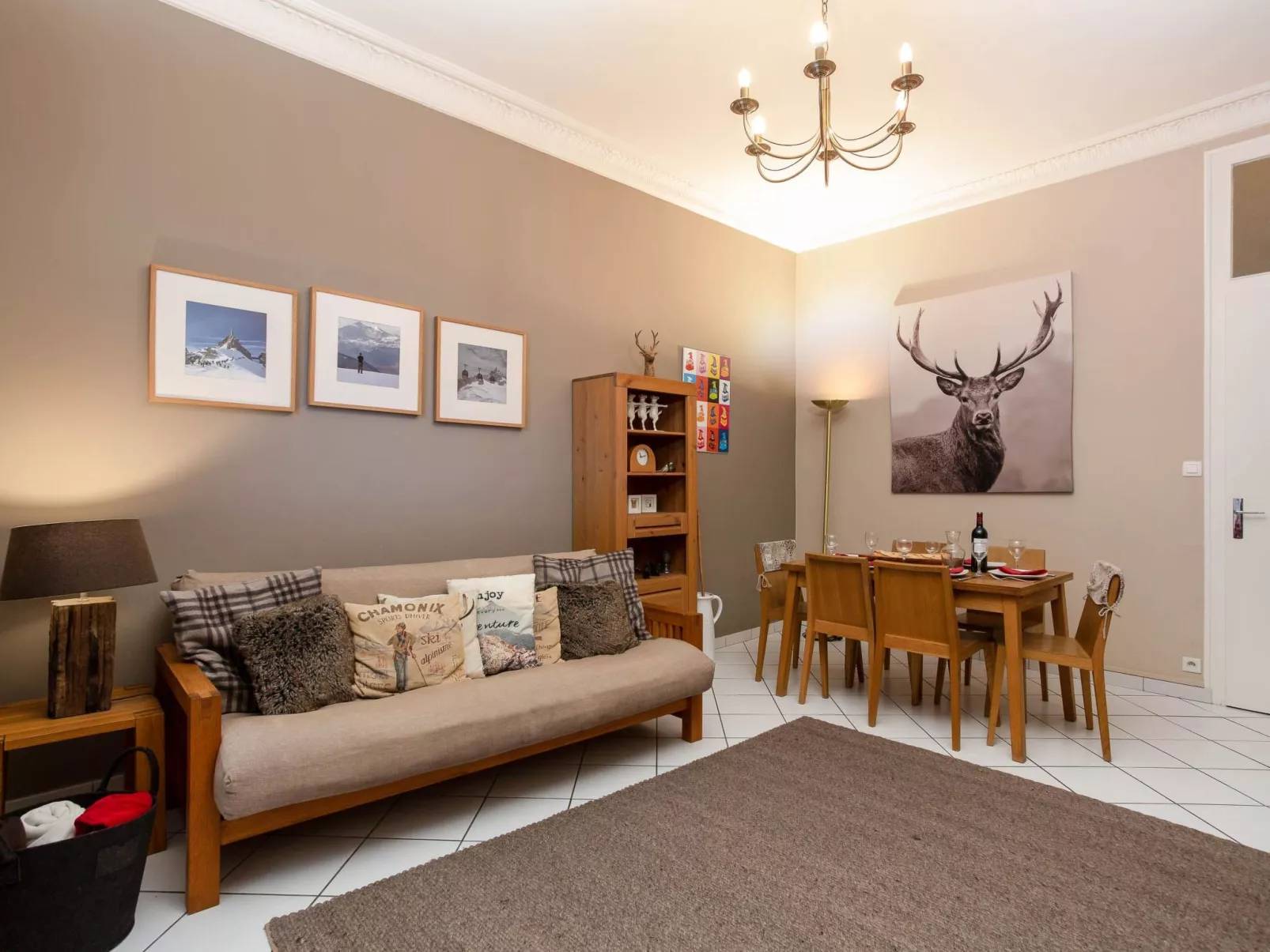 In Chamonix und Bergblick