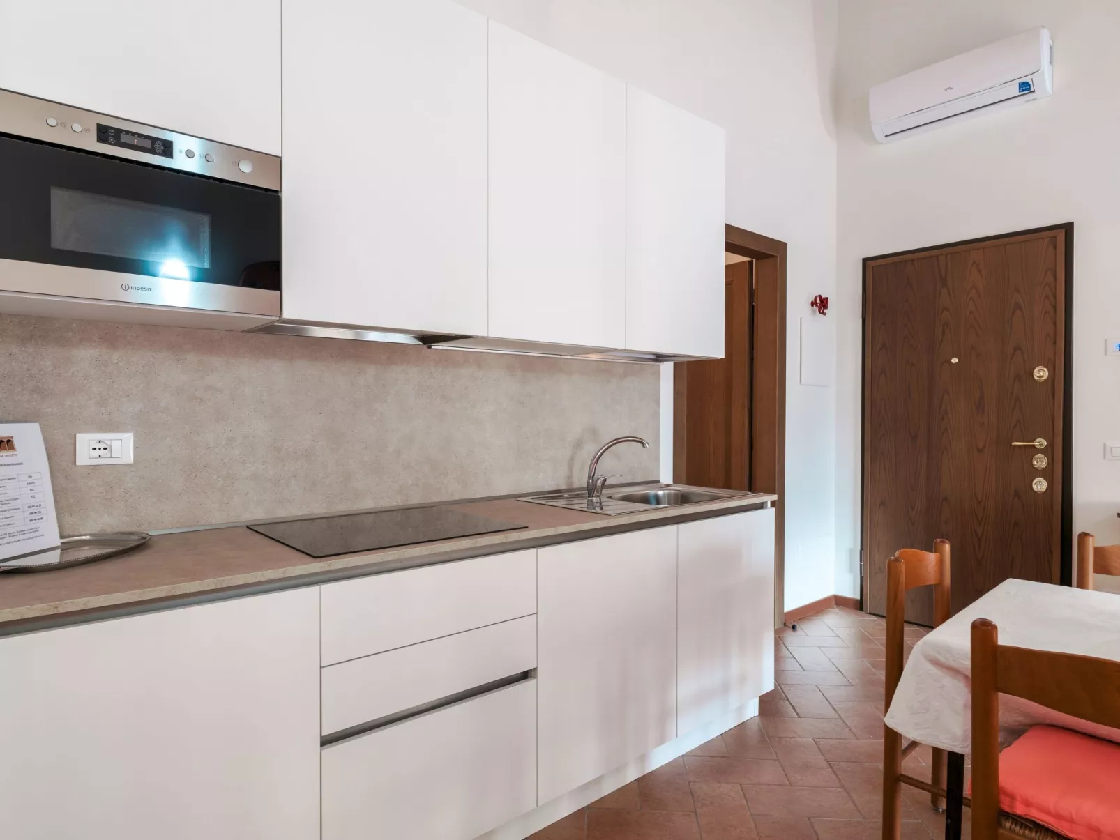 Wohnung mit Einzelbetten und Schlafsofa