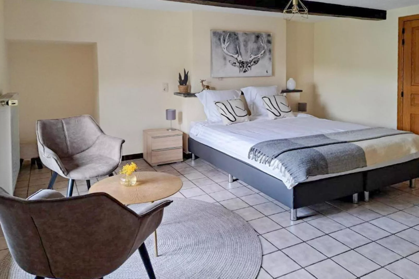 Au Coeur d'Alle - Triple Room with Bathroom-Slaapkamer