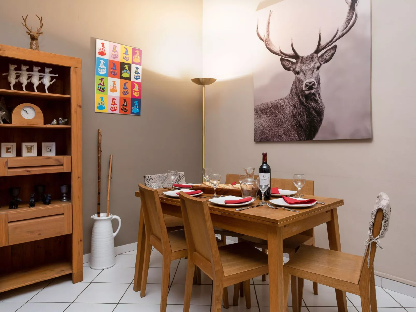 In Chamonix und Bergblick