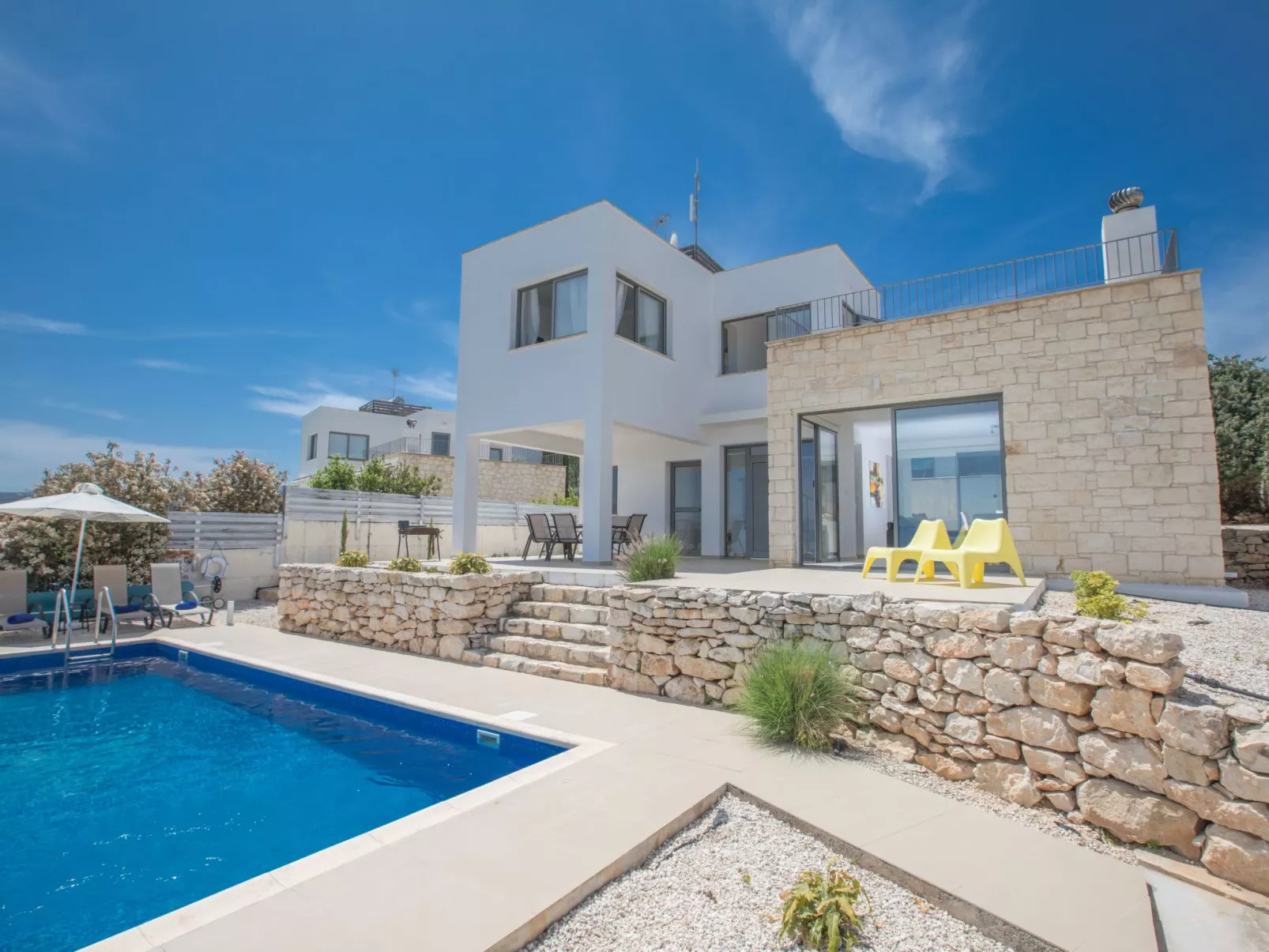 Villa mit Panoramablick auf das Meer von Latchi