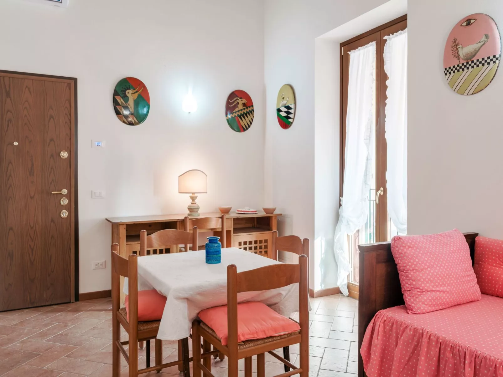 Wohnung mit Einzelbetten und Schlafsofa