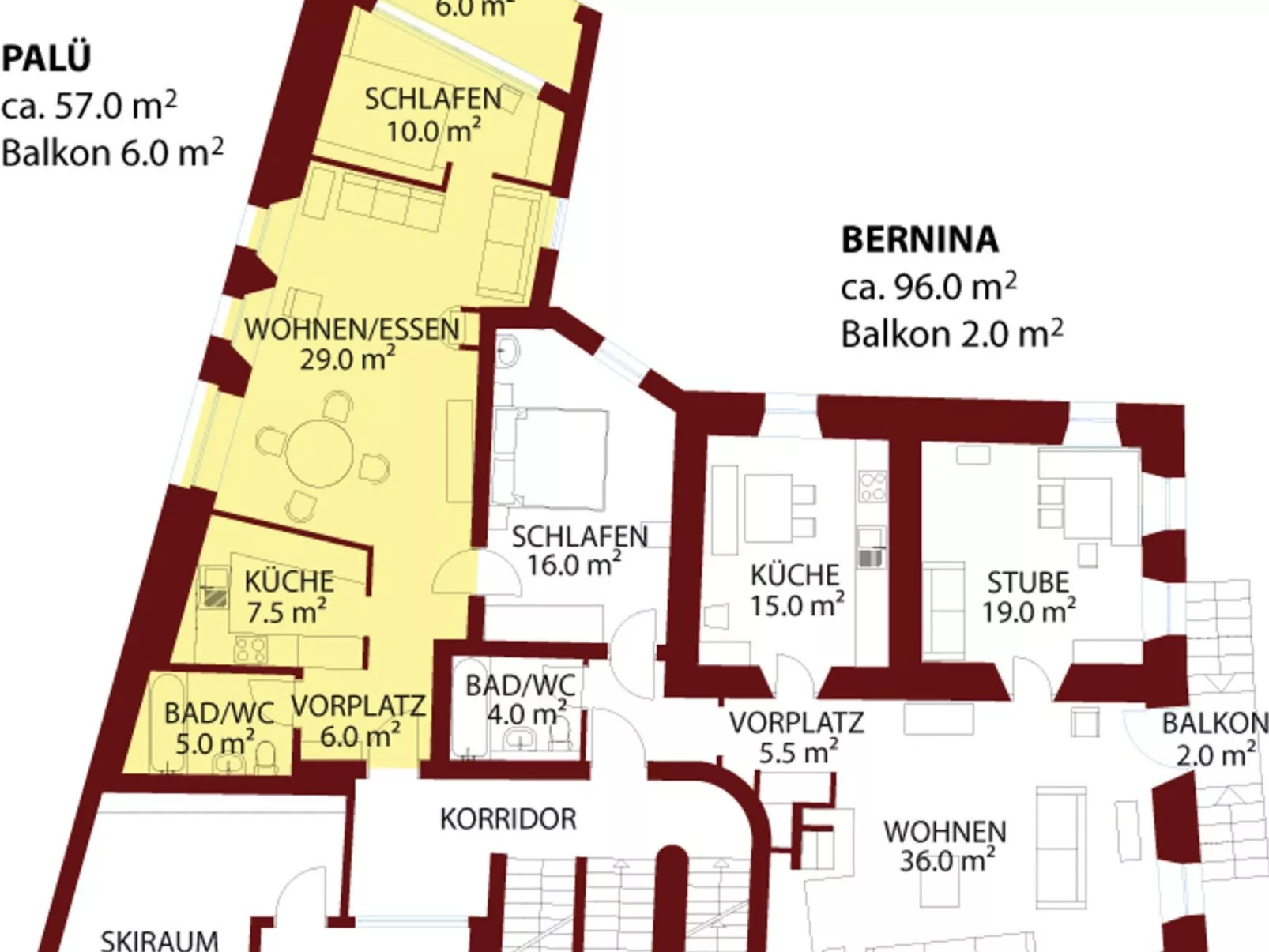 Chesa Michel Palü - Binnen