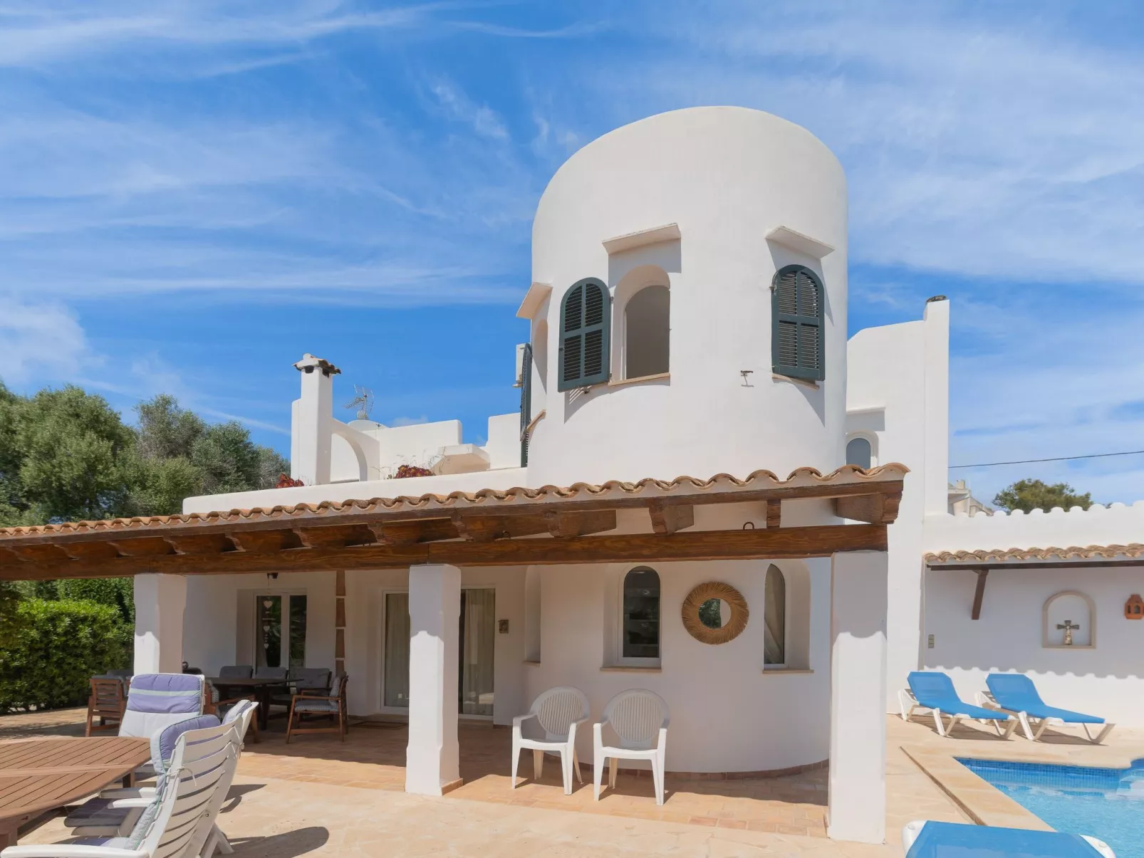 Cristina Ferienhaus in Cala D'or mit Privatpool und Meerblick - Buiten