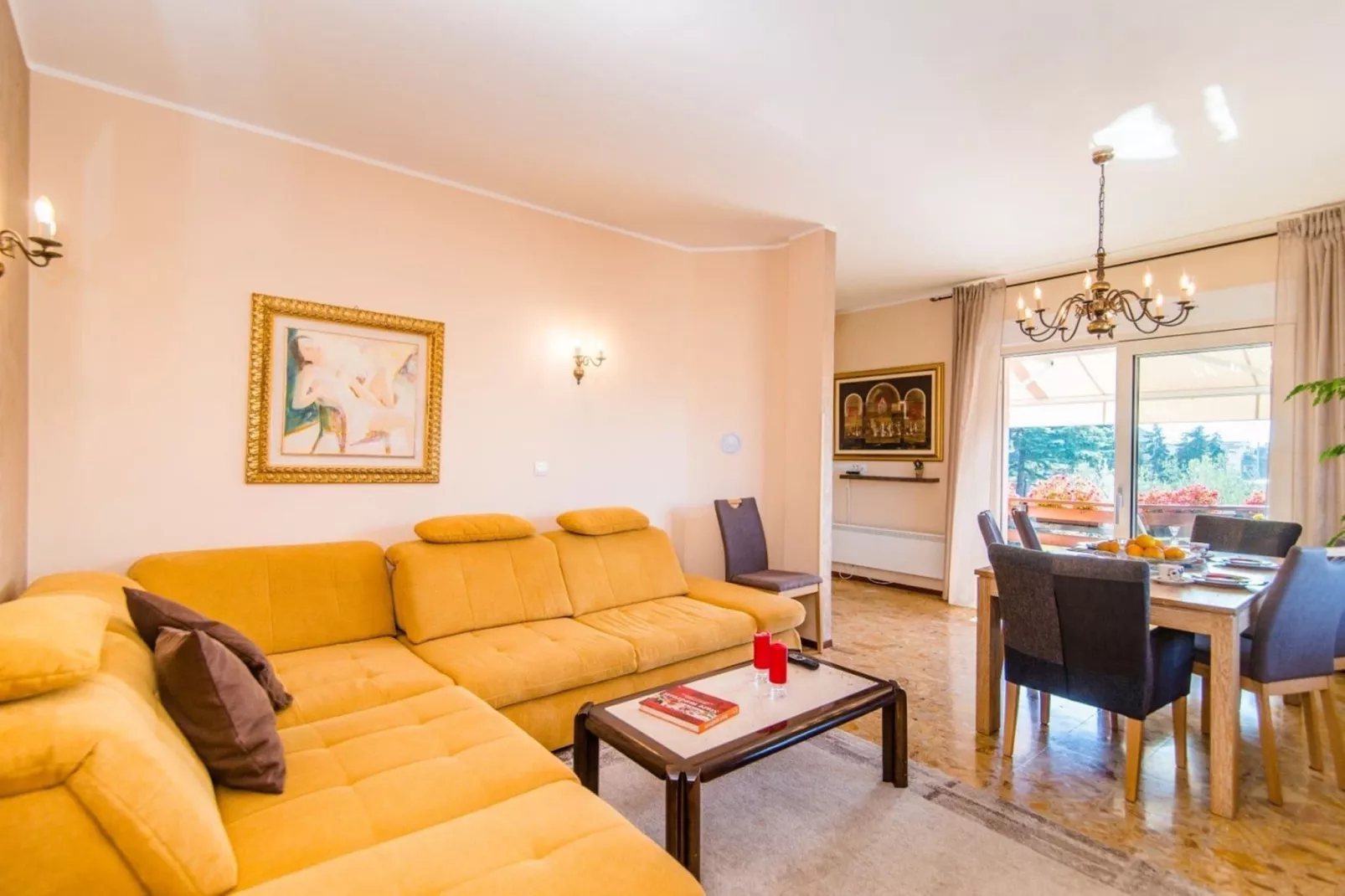 Villa Amalija - Apartment Amy with Sea View-Woonkamer