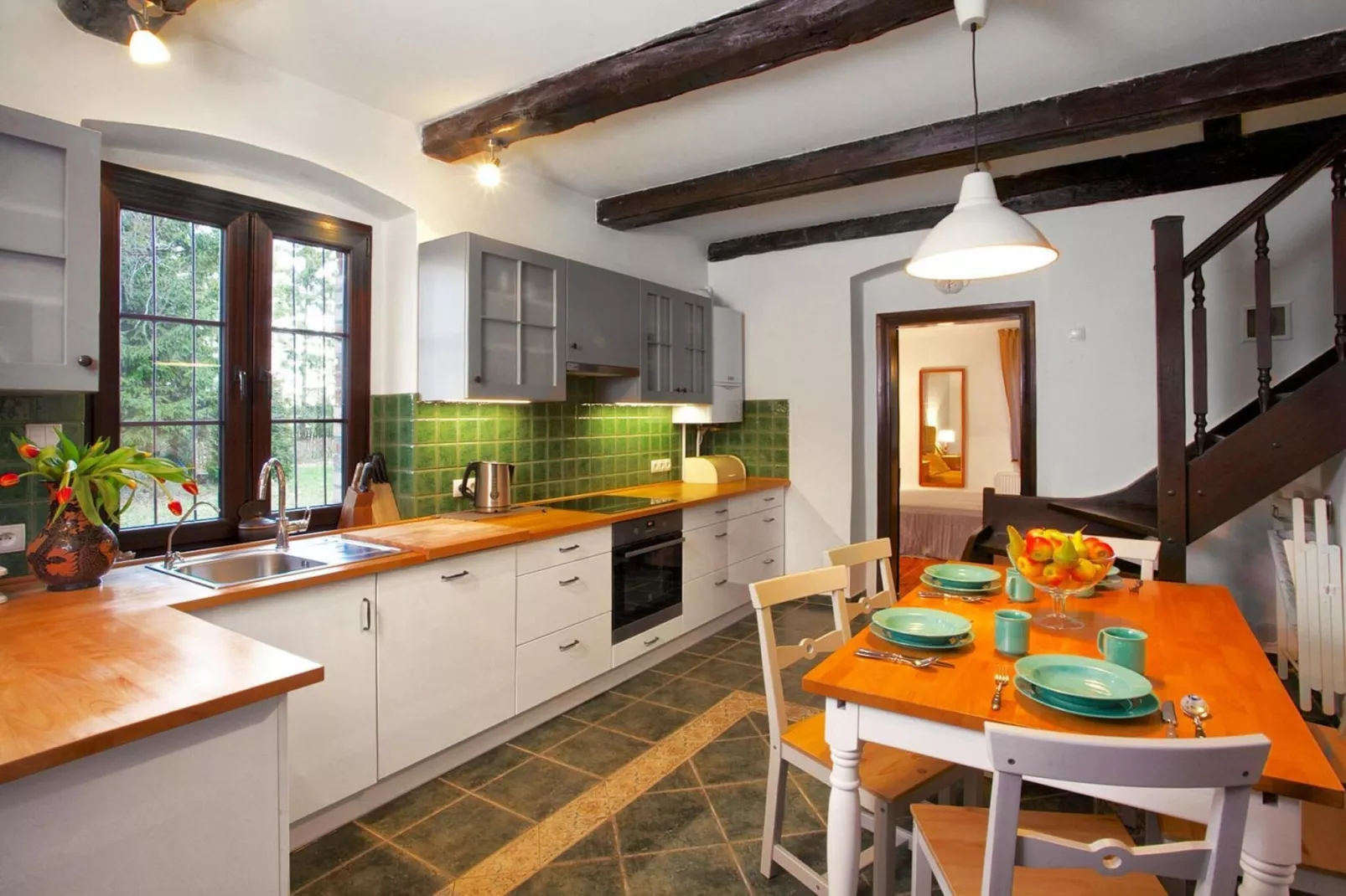 Dom wakacyjny w Sasinie dla max 10 osób - Woonkamer