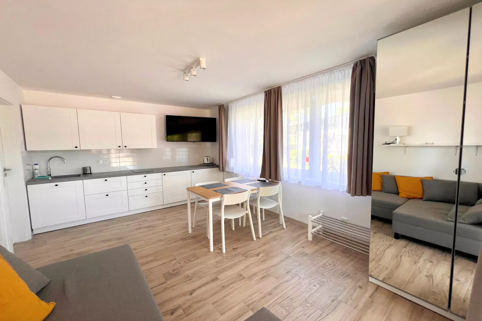 Domki 4-osobowe dla 2 osób-Woonkamer