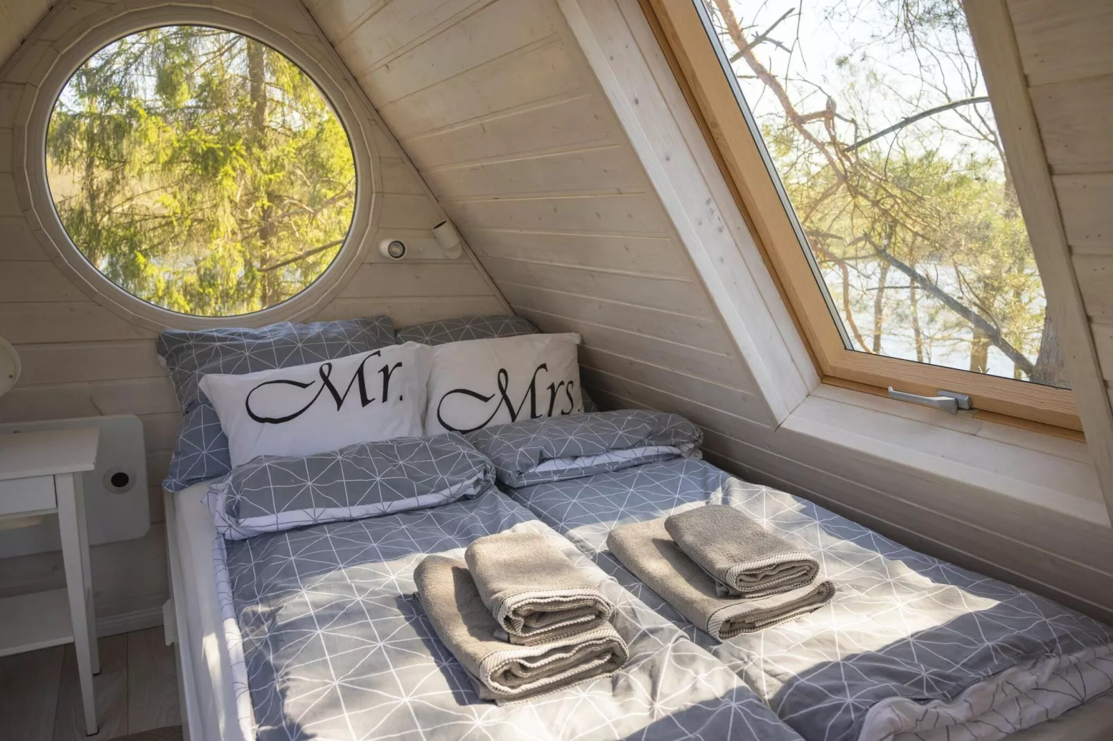 Dom w Starych Czaplach z domkiem na drzewie-Slaapkamer