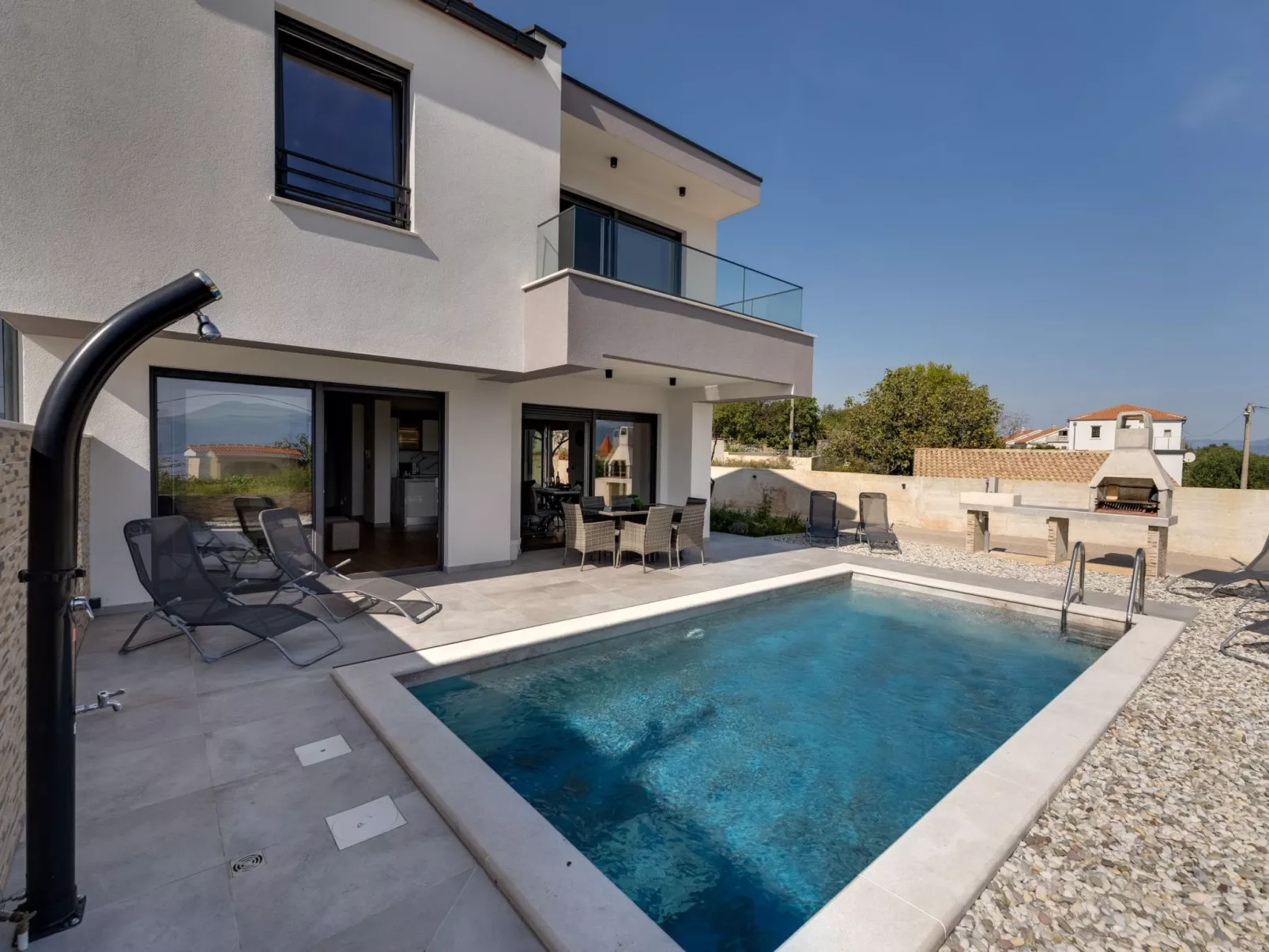 Villa "Rosemary" mit Pool und Panoramablick auf das Meer - Image-tags.info