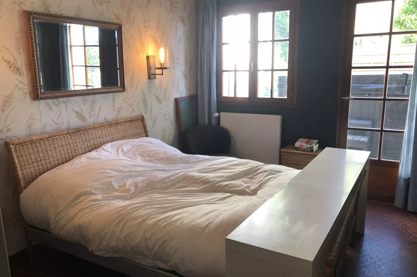 Sfeervolle villa in Sorède met een zwembad-Slaapkamer