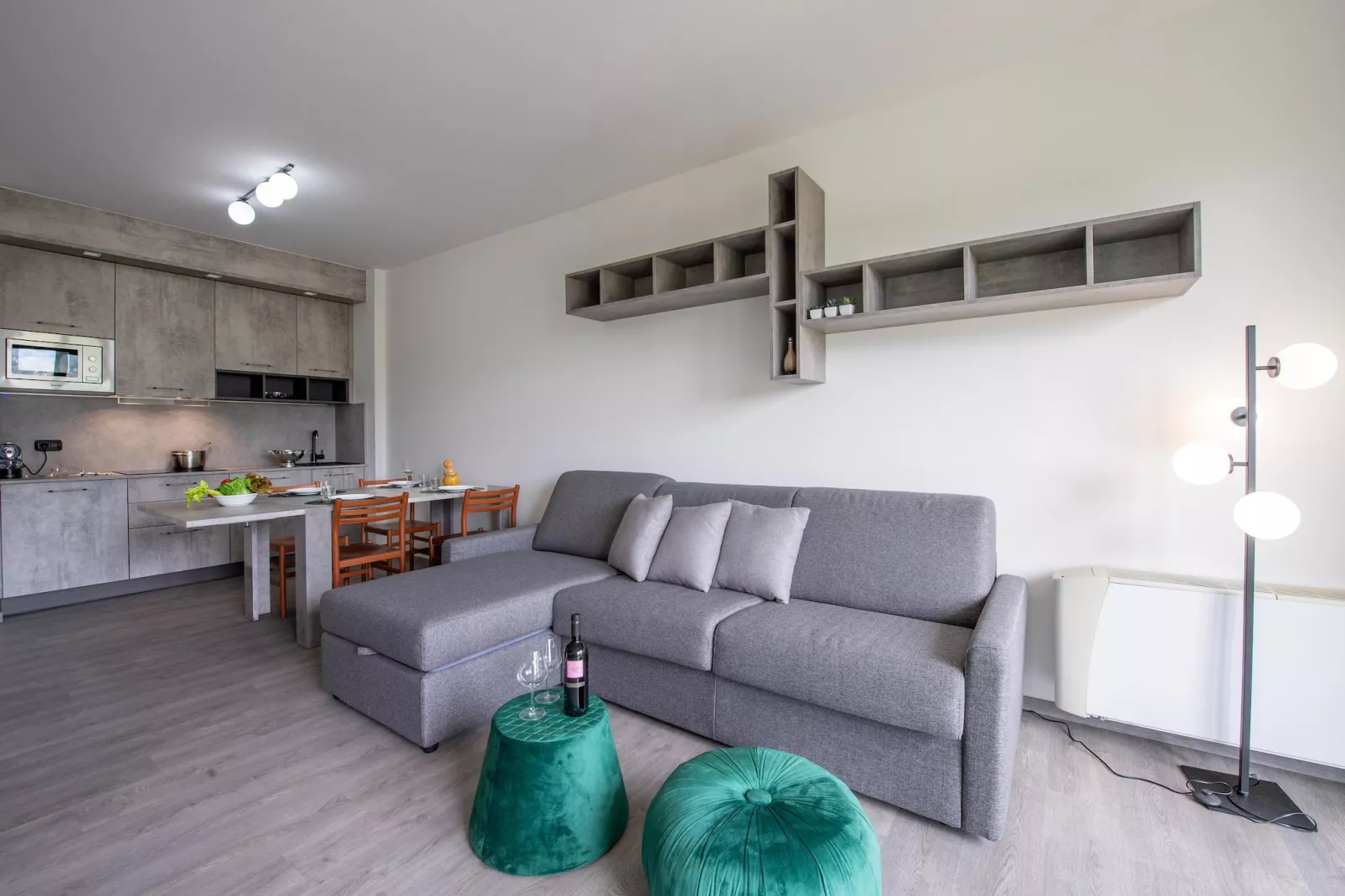 RESIDENCE PORTO LETIZIA - PALACE-1ROOM APT 4 PAX MOUNTAIN VIEW DELUXE8204 - P1MD4 - Woonkamer