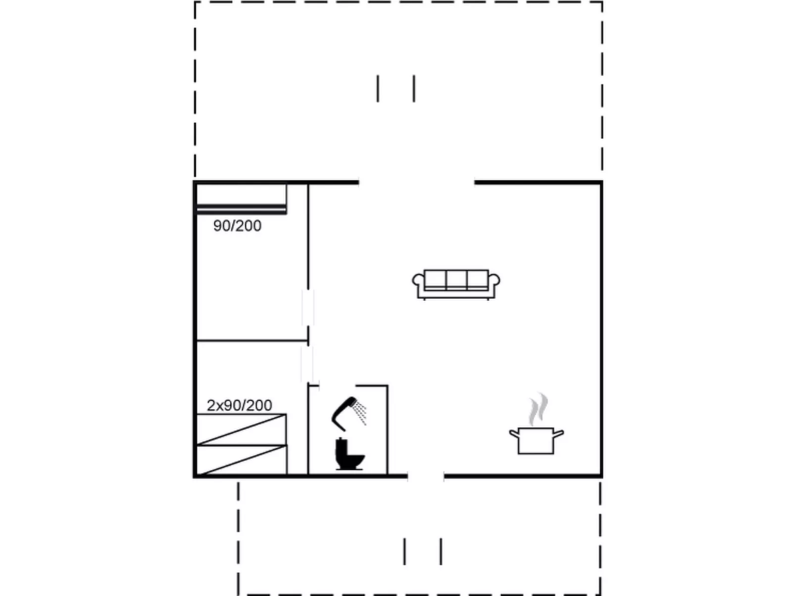 "Mintha" - 400m from the sea-Binnen