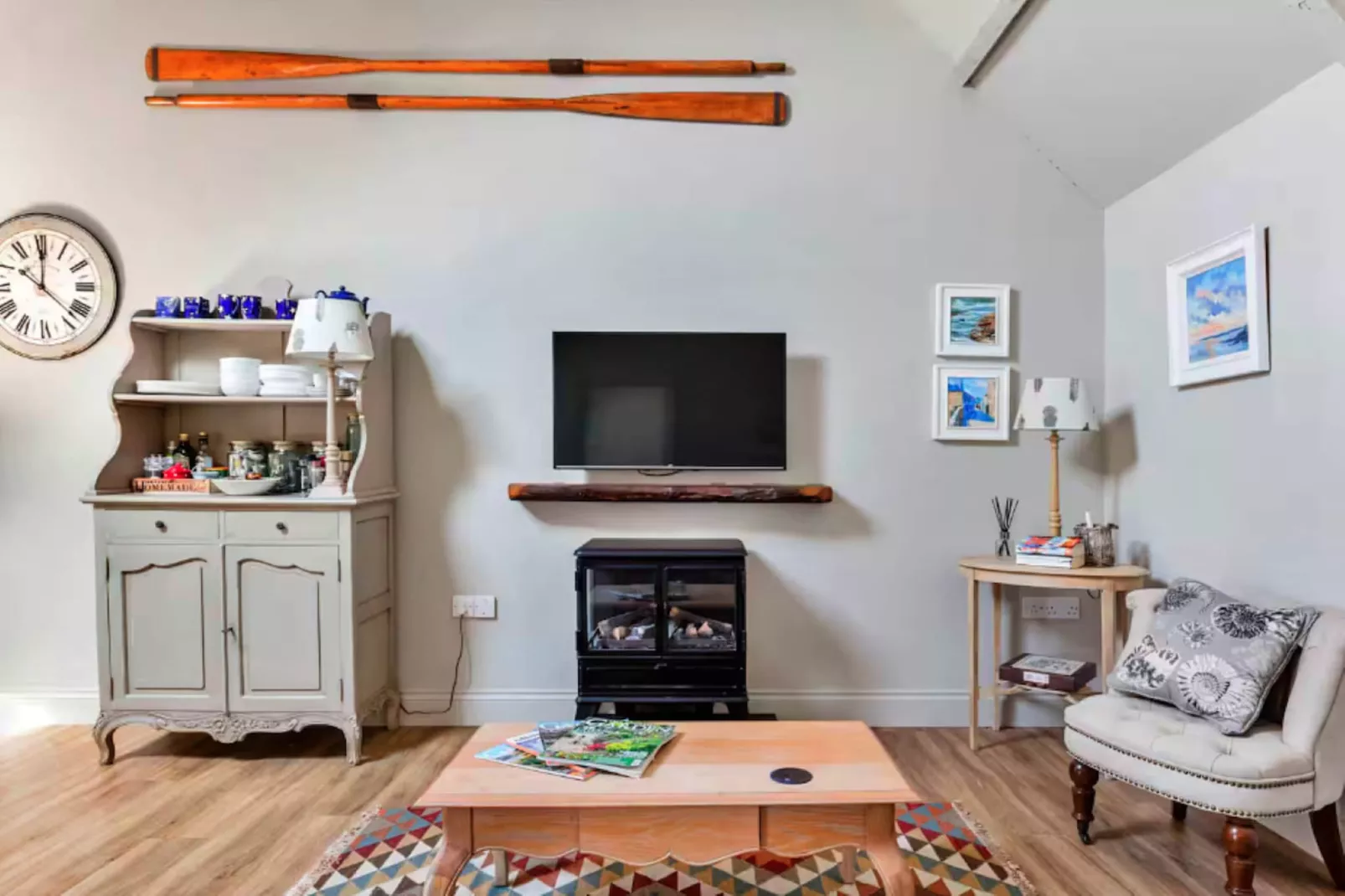 The Hayloft at Yealmpton-Woonkamer