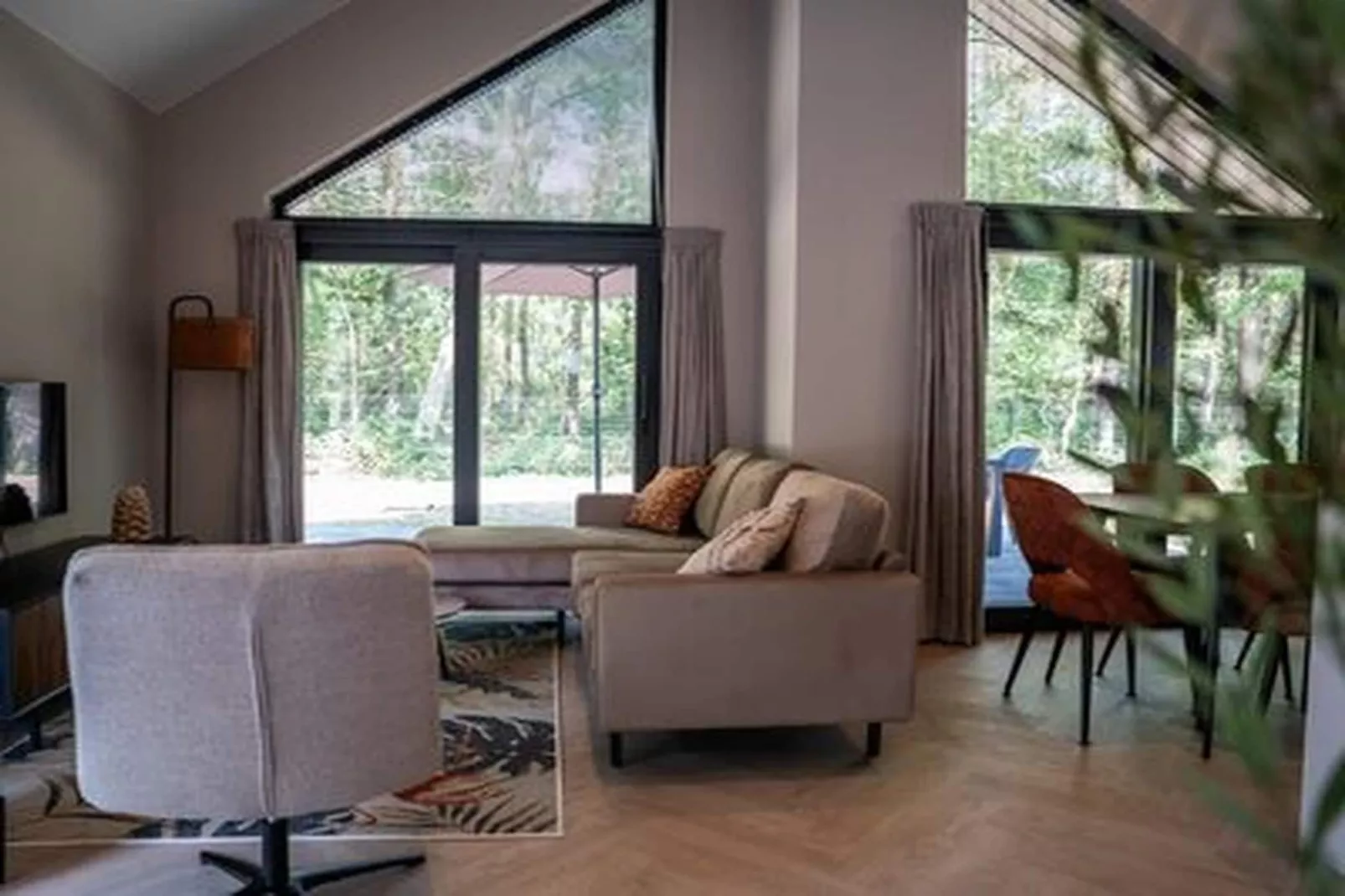 Ecovilla Boszicht Luxe-Woonkamer