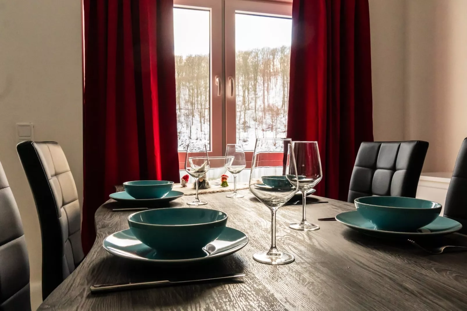 Altes Bootshaus alle Wohnungen-Eetkamer