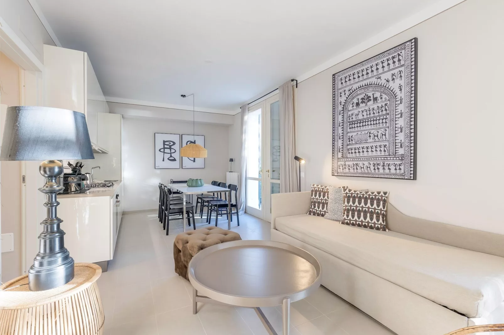 RESIDENCE PORTO LETIZIA - VILLAS-2BEDROOMS APT 6 PAX DELUXE 8218 - V2DL6 - Woonkamer