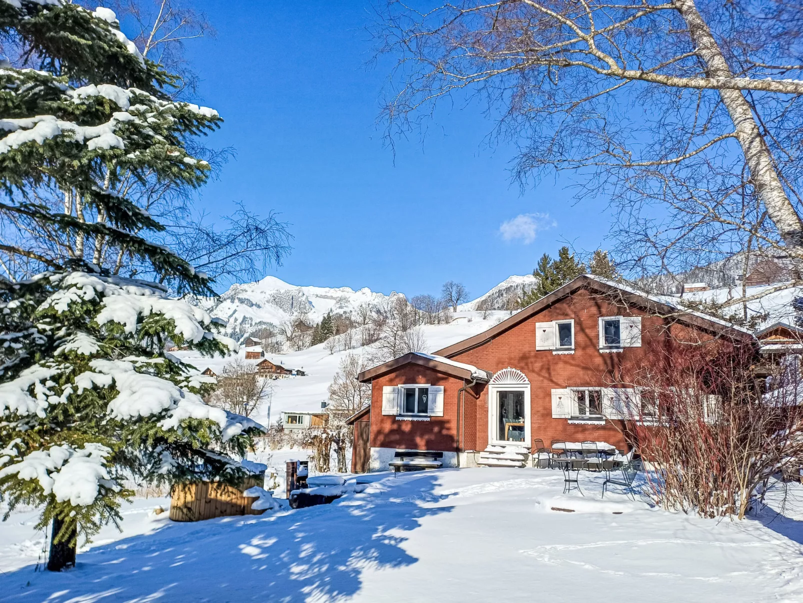 Chalet Chic+Hot Pot - Buiten