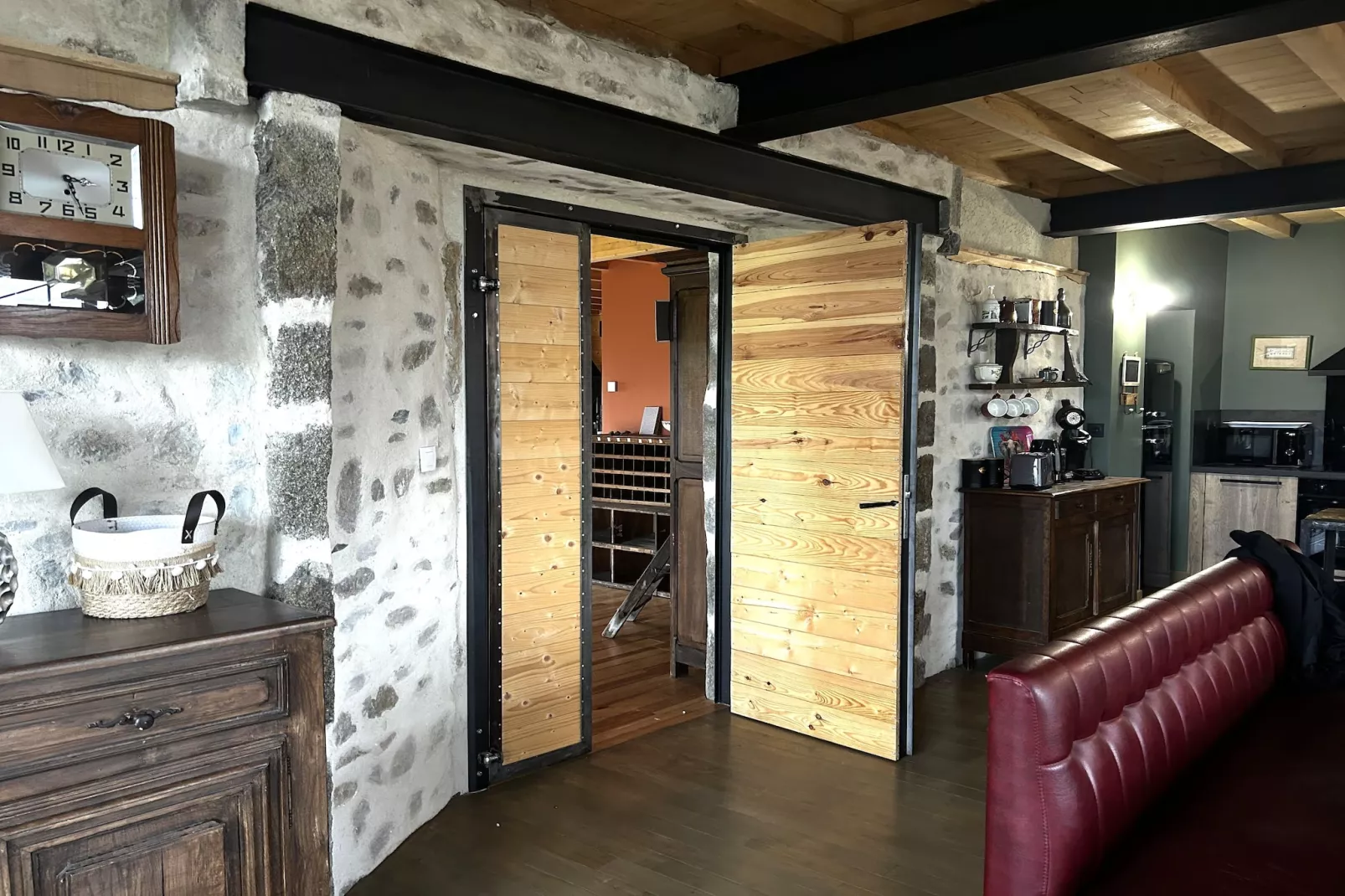 Maison de Vacances XXL Gouville sur mer-Woonkamer