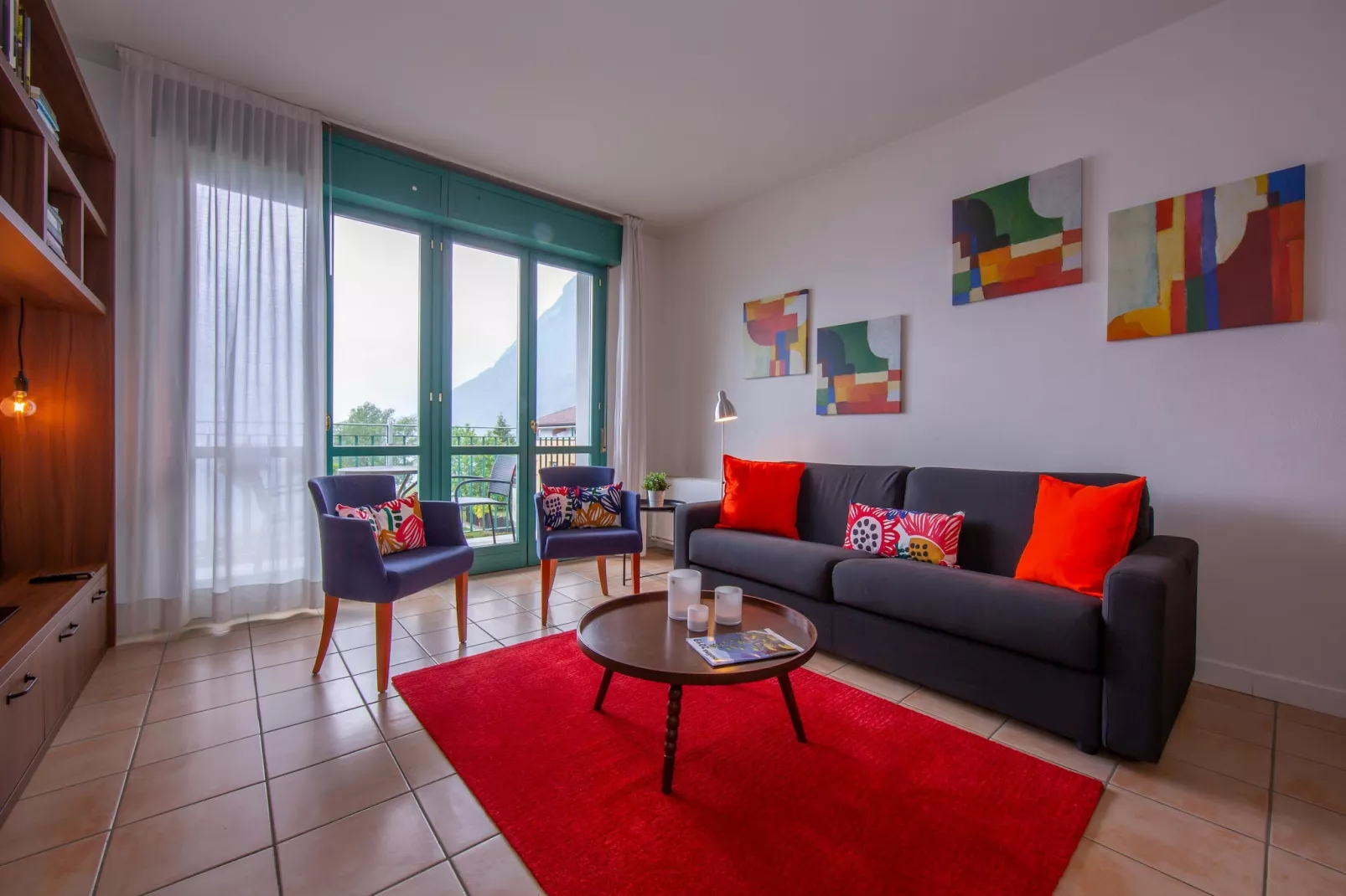 RESIDENCE PORTO LETIZIA - PALACE-2ROOM APT 6 PAX LAKE VIEW DELUXE 8210 - P2LD6 - Woonkamer