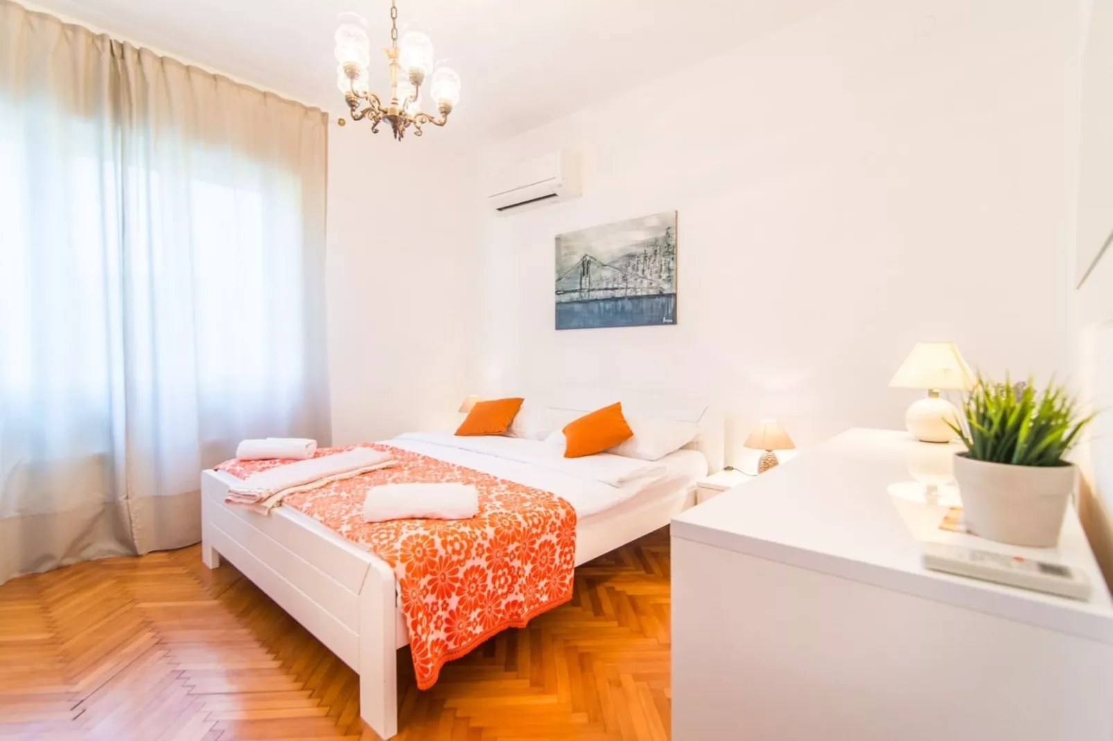 Villa Amalija - Apartment Amy with Sea View-Slaapkamer