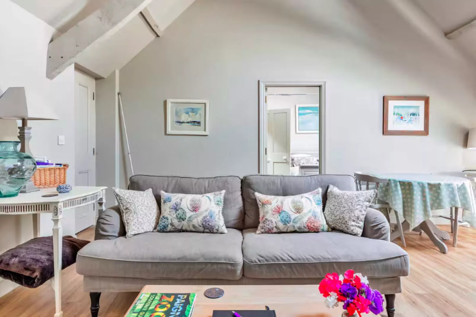 The Hayloft at Yealmpton-Woonkamer