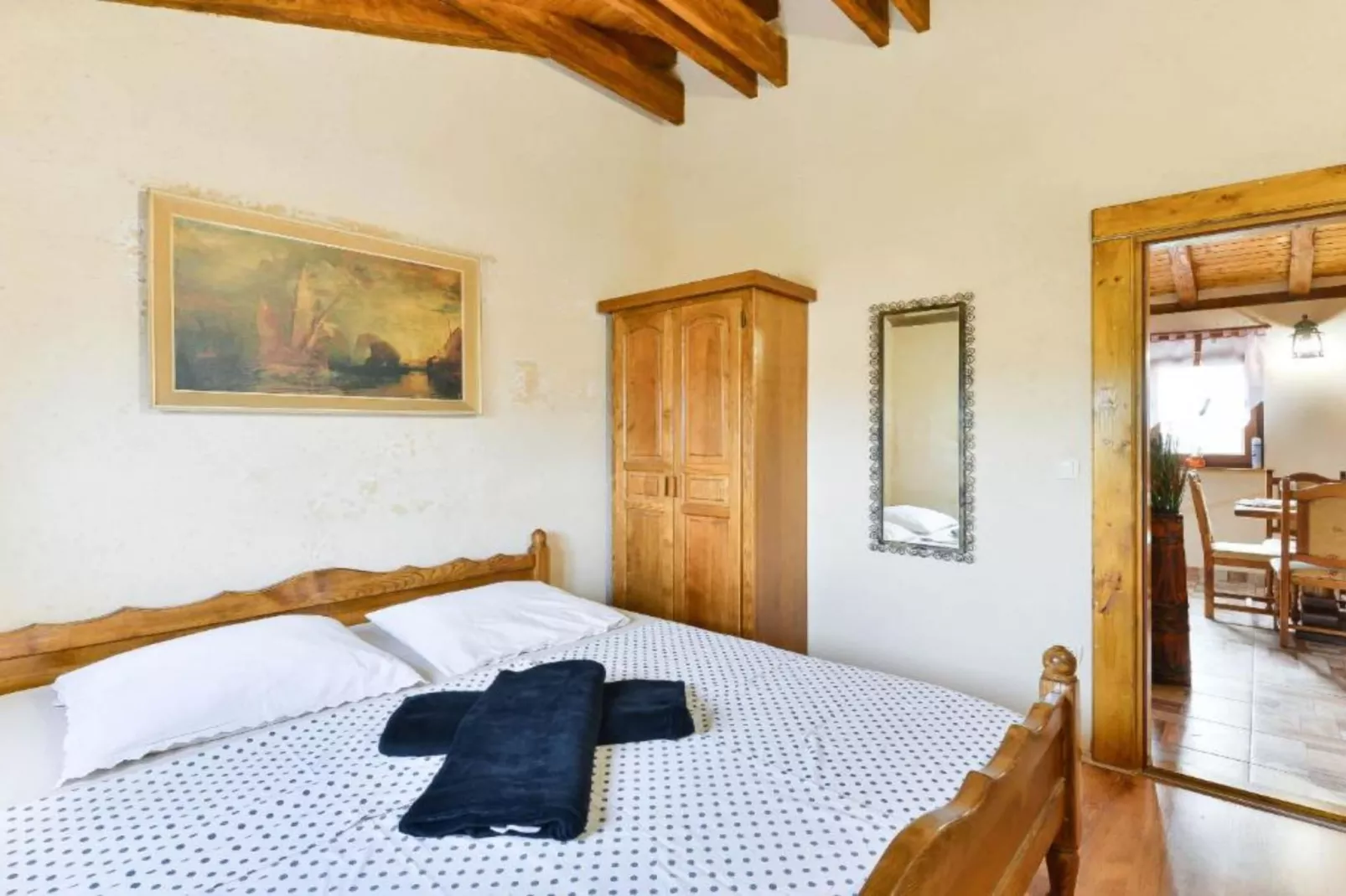 Holiday House Šimun - Three bedroom Holiday house with pool - Slaapkamer