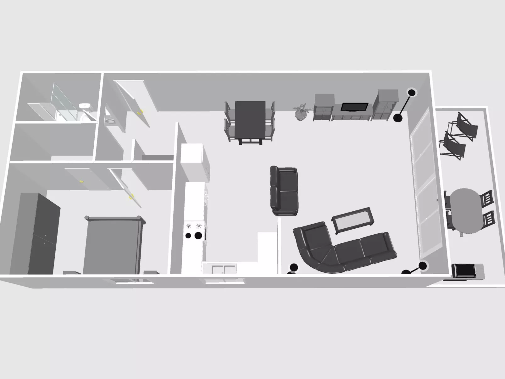 Wohnung in Utjeha-Bušat mit Terrasse und Grill-Image-tags.info