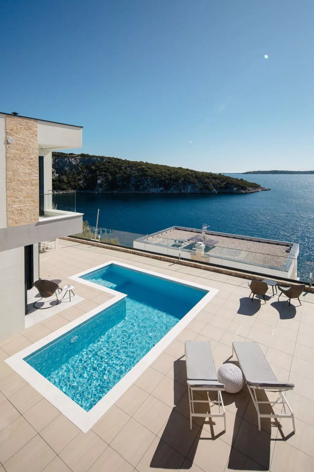 Charmantes Ferienhaus in Vinišće mit Privatem Pool und Meerblick - Image-tags.info