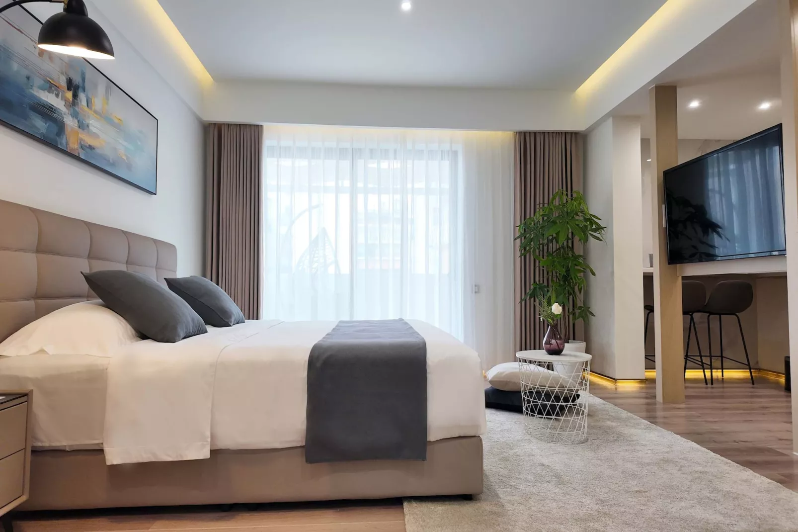 6th floor suites - Superior Suite with private balcony-Slaapkamer