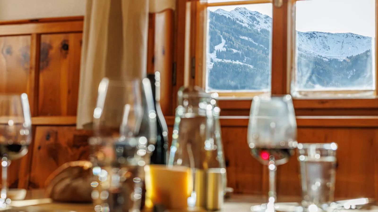 Tirola Hütte-Uitzicht winter