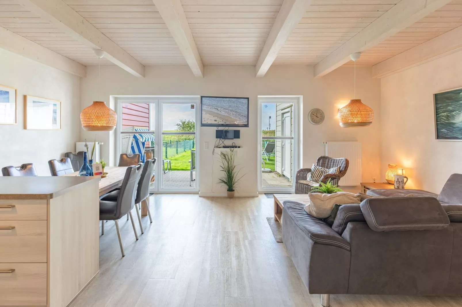 Reihenhaus in Dagebüll - Schimmelreiter-Woonkamer