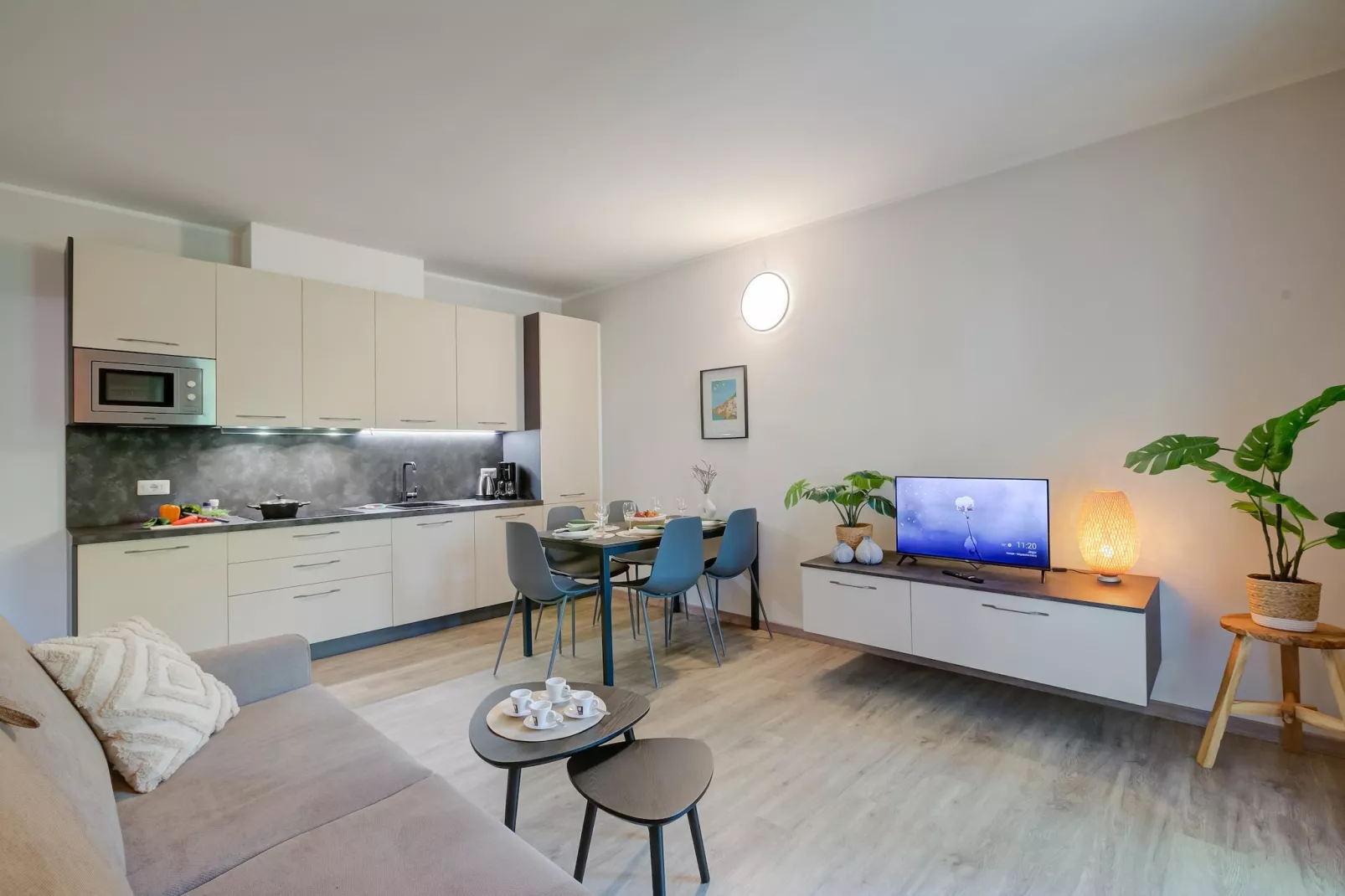 RESIDENCE PORTO LETIZIA - VILLAGE-BILOCALE 4 PAX DELUXE 8227 - VGBD4 - Woonkamer