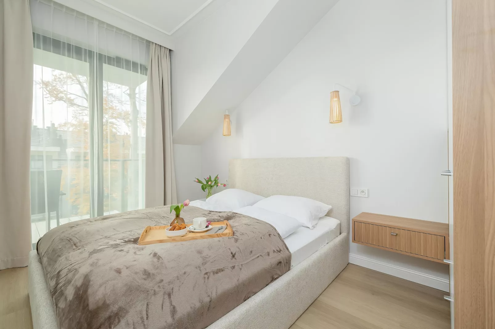 Apartament Szczecińska 3/B210 Niechorze-Slaapkamer