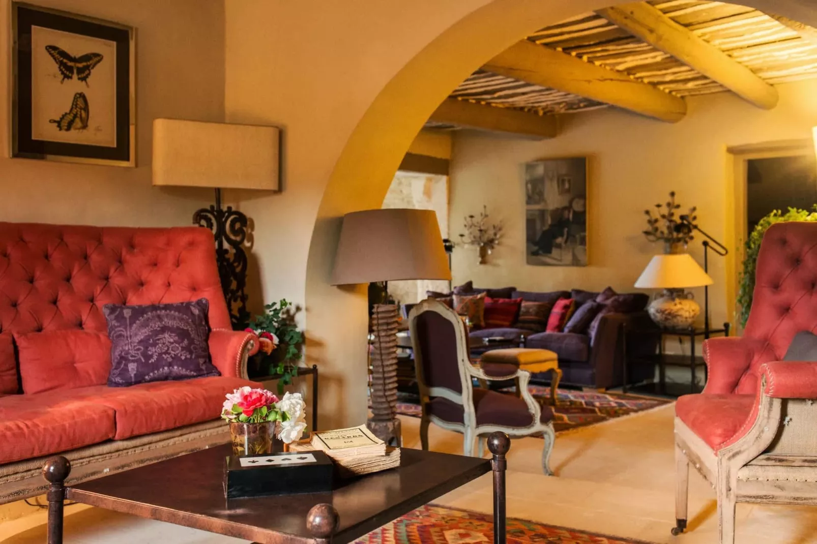 Villa Cépage - Villa De Luxe Au Coeur Du Lubéron-Woonkamer