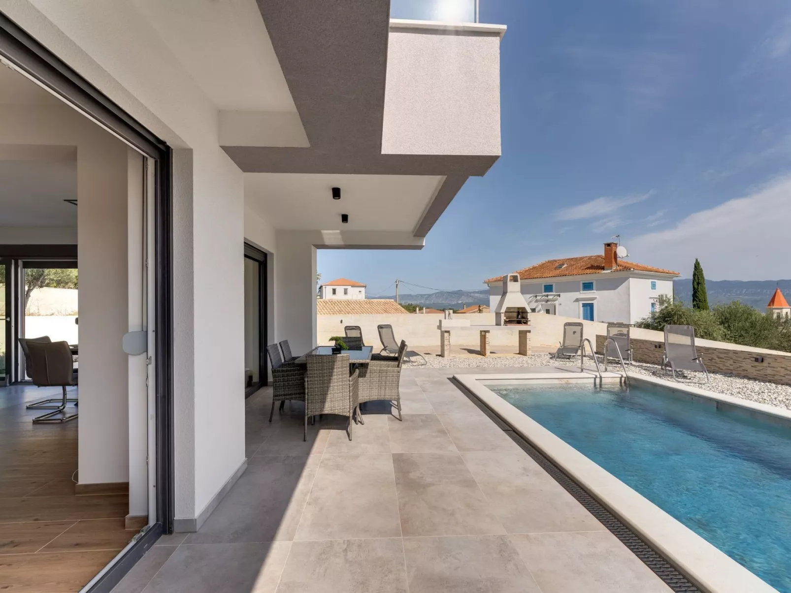 Villa "Rosemary" mit Pool und Panoramablick auf das Meer - Image-tags.info