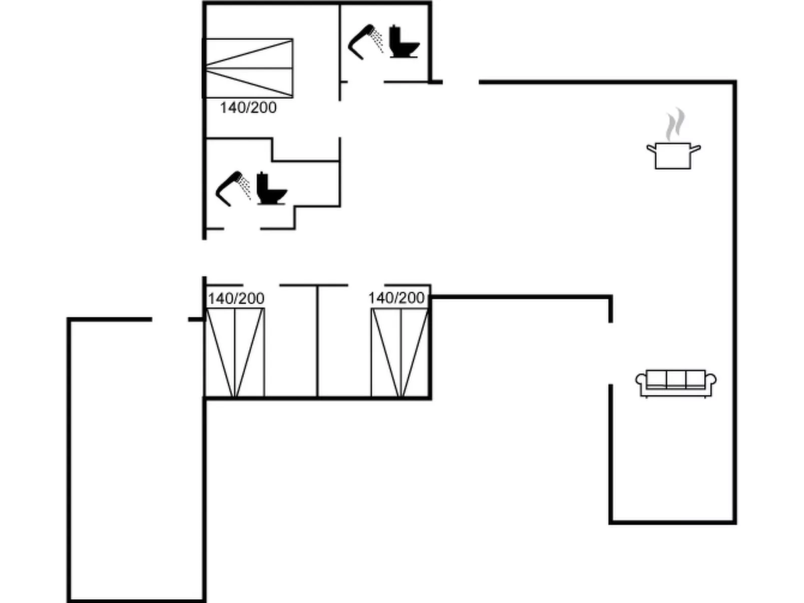 "Kiina" - 100m from the sea - Binnen