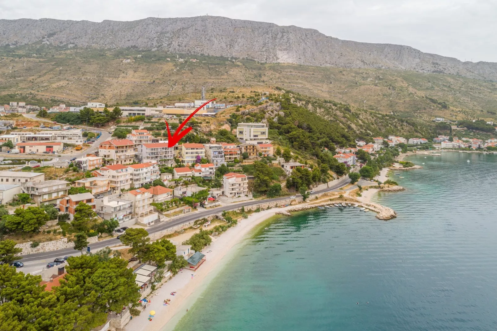 Apartments Hope (Dugi Rat) - One-Bedroom Apartment with Terrace and Sea View (A2) - Uitzicht