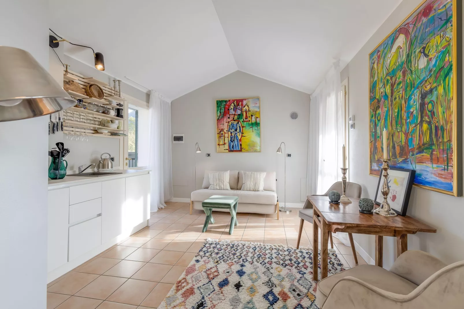 RESIDENCE PORTO LETIZIA - VILLAS-STUDIO 4 PAX VISTA LAGO DELUXE 8214 - VSLD4 - Woonkamer