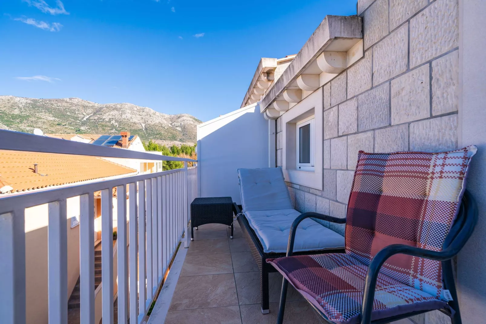 Apartments Senjo - One Bedroom Apartment with Balcony with Sea View (Apartman 1)-Terras