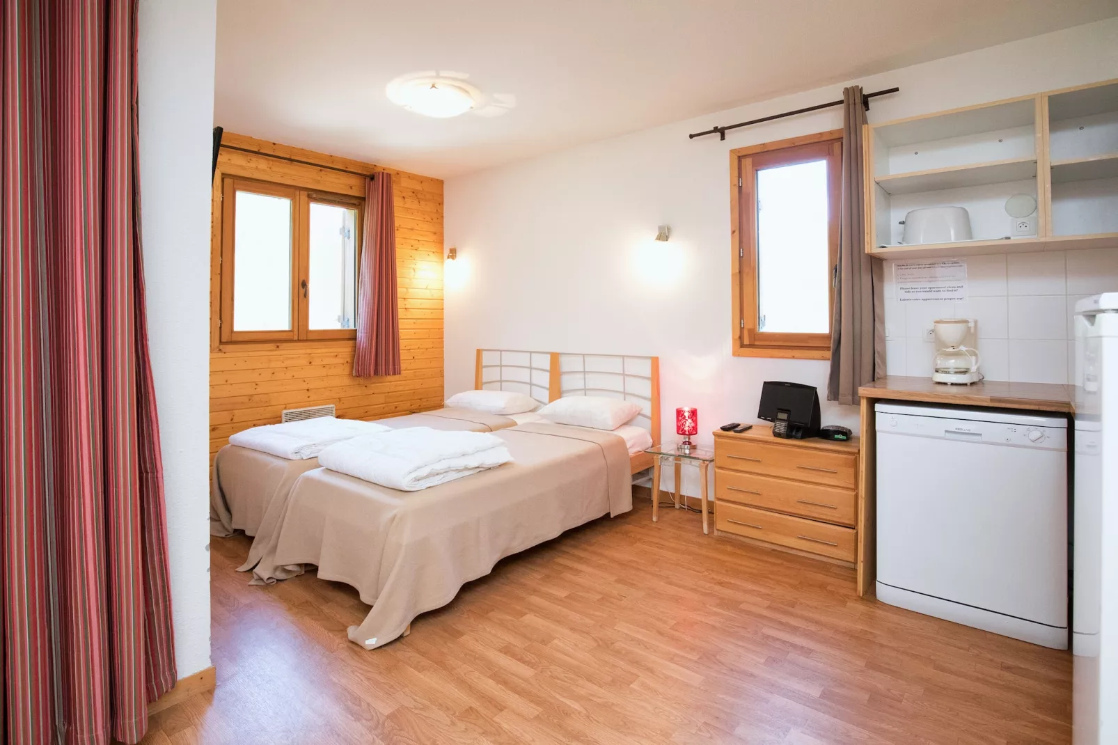 Hameau 8 201 - SPA & PISCINE studio 4 pers. - Woonkamer