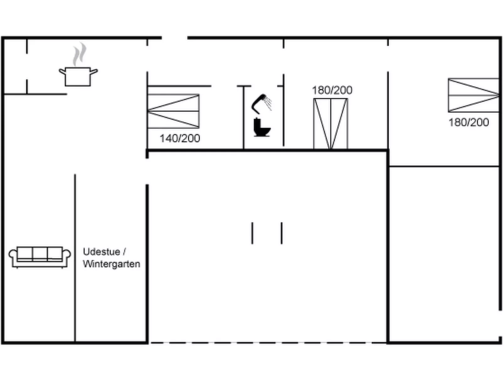"Kaj" - 170m to the fjord-Binnen