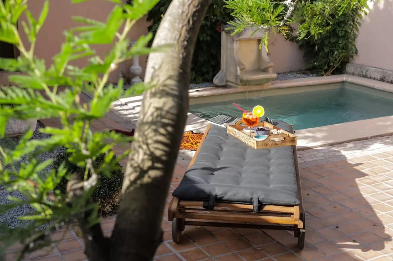 Charmant Mas Provençal avec piscine et jacuzzis-Zwembad