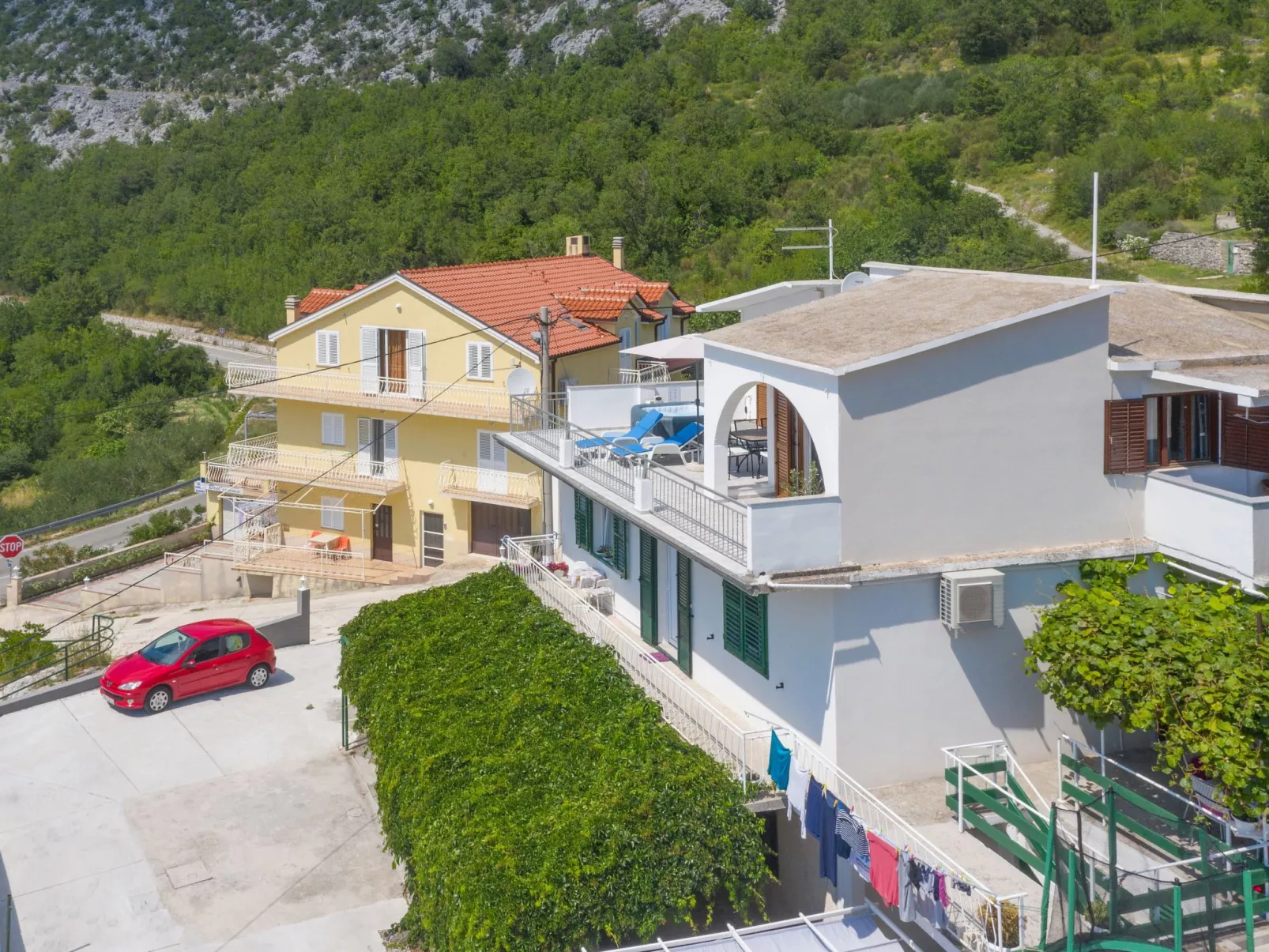 In Gornja Brela mit Sonnenterrasse und Panoramablick - Image-tags.info